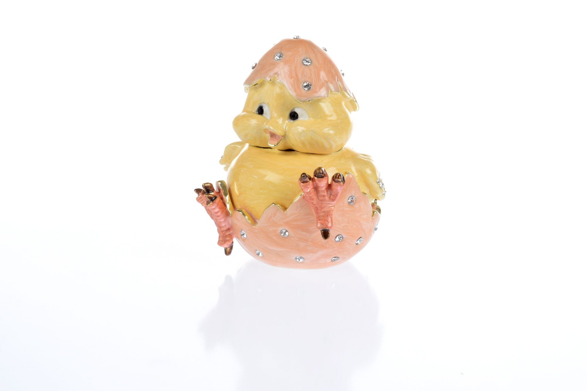 A chick hatches from an egg Trinket Box-3
