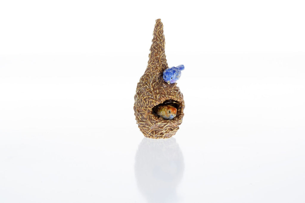 Two love Birds in a nest  Trinket Box-4