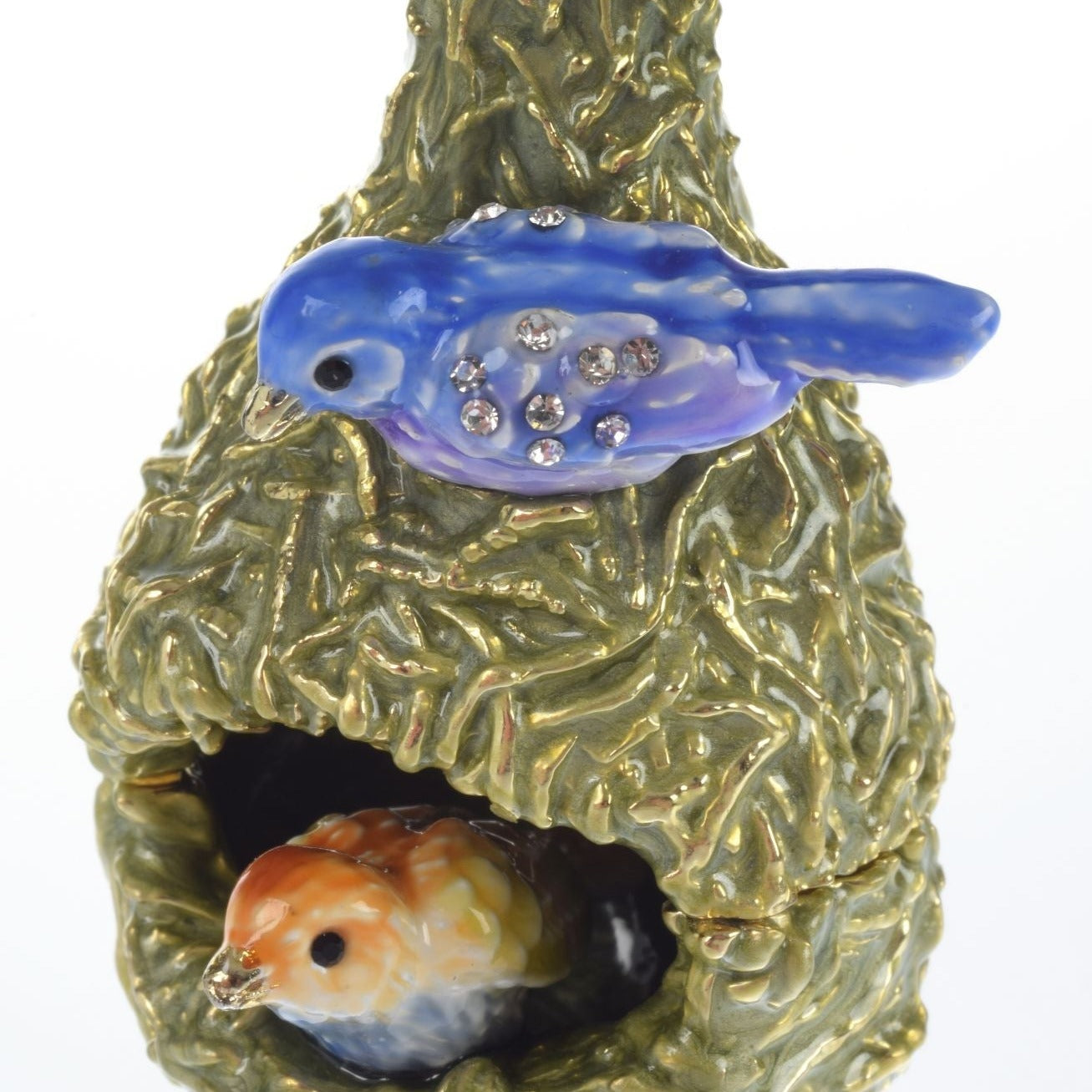 Two love Birds in a nest  Trinket Box-1
