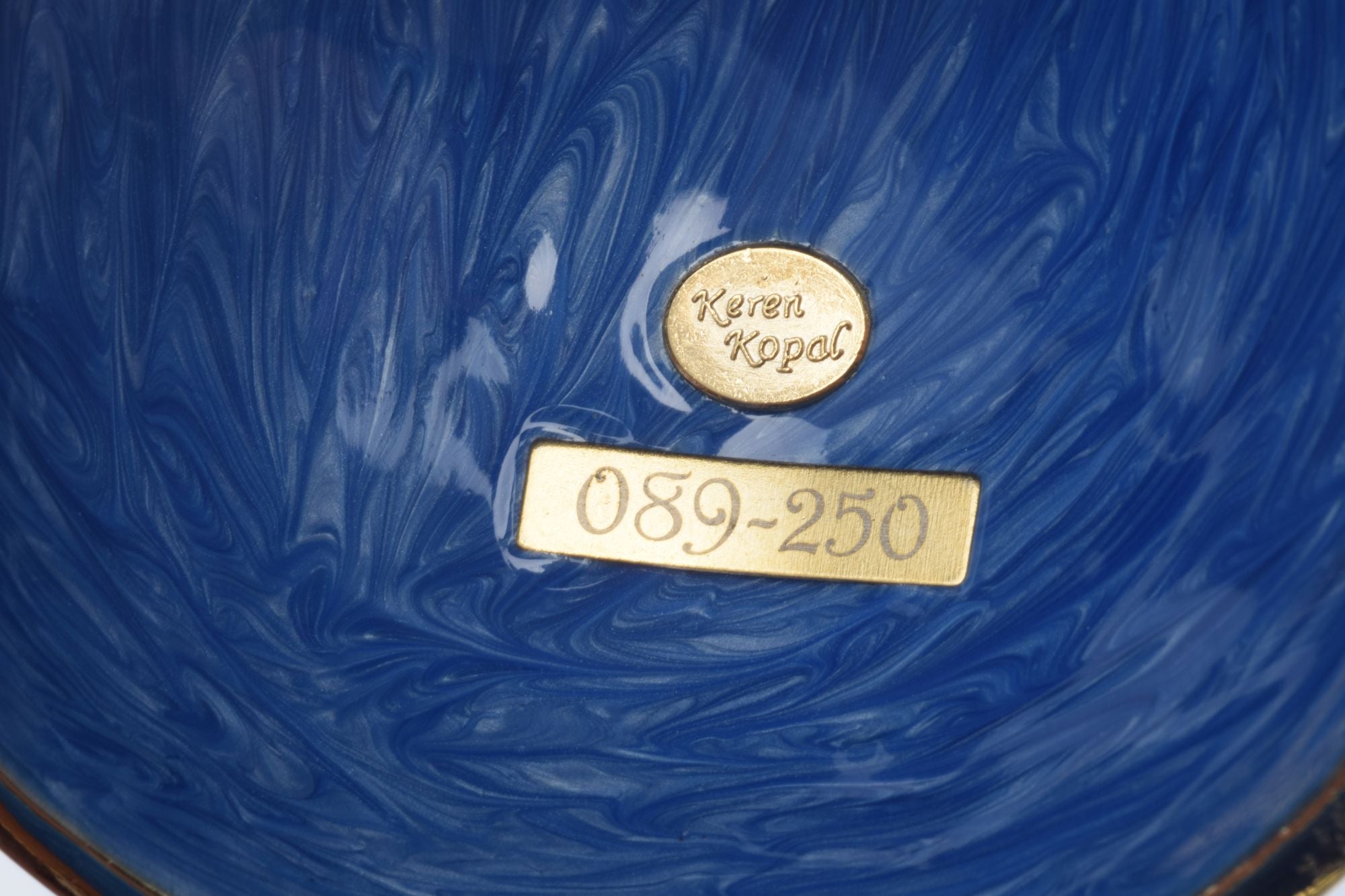 Blue Hot air balloon with frog Limited edition 1-250-4