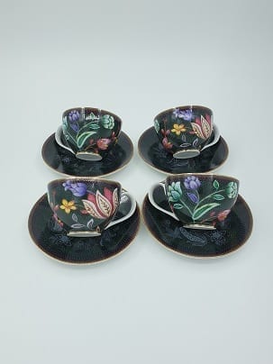 Bloom Peacock - Espresso Set (Cup and Saucer) x 6-3