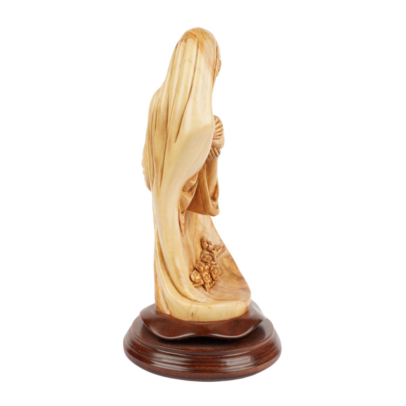 Heilige Familie mit Jesuskind – Handgeschnitzte Olivenholzskulptur aus Bethlehem (28 cm)-3