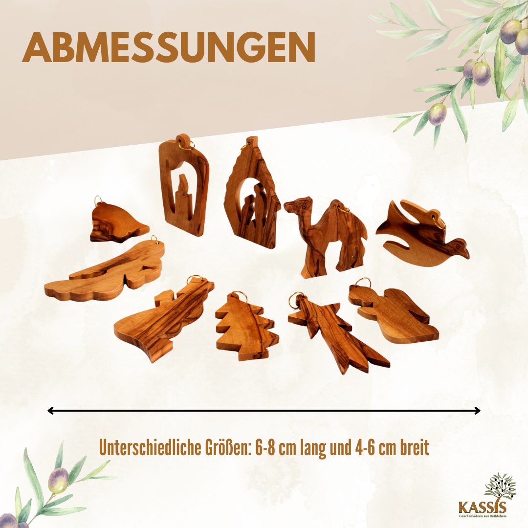 Weihnachtsdeko Baumschmuck Anhänger 10er Set-2
