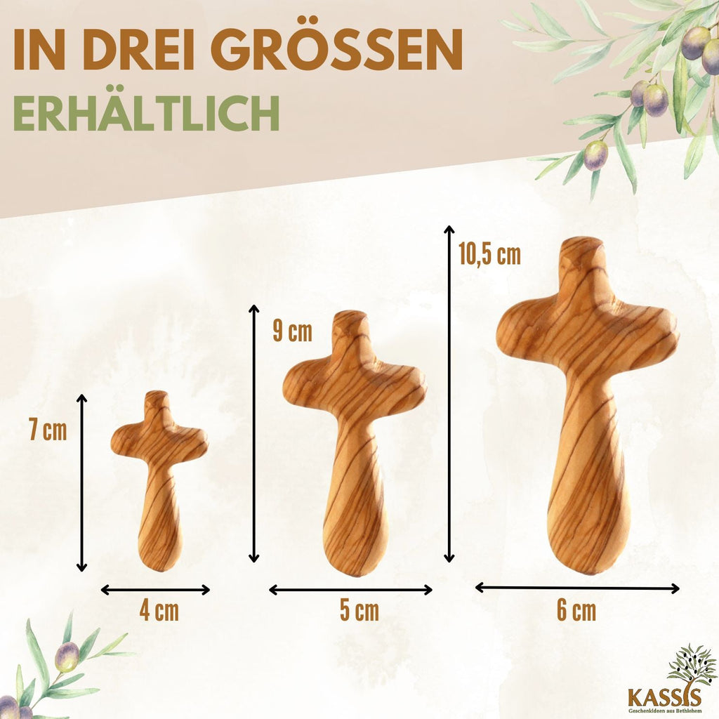 Olivenholz Kreuz Handschmeichler-2