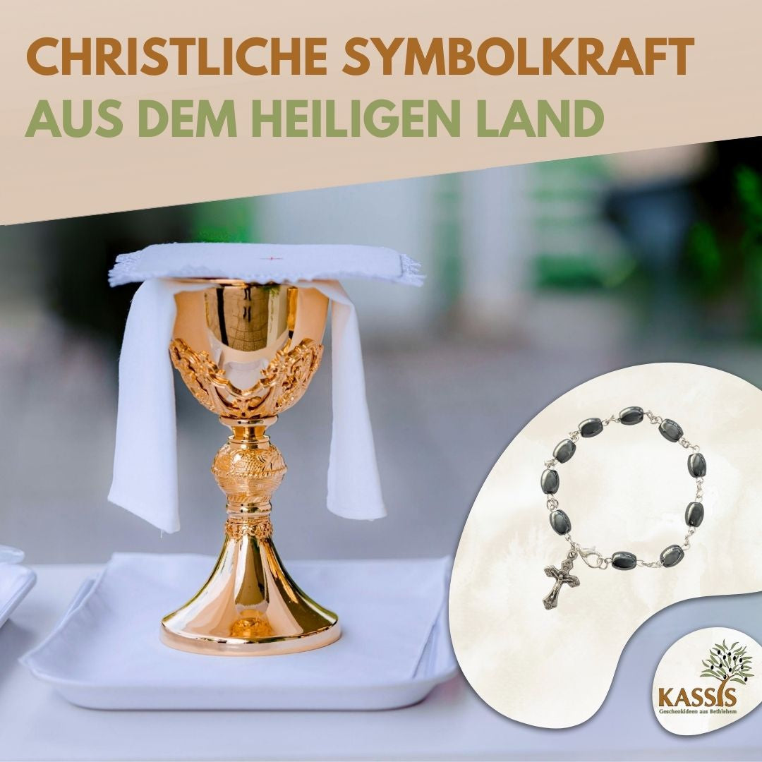 Armband mit ovalen Hämatit-Perlen – Handgefertigt in Bethlehem-4