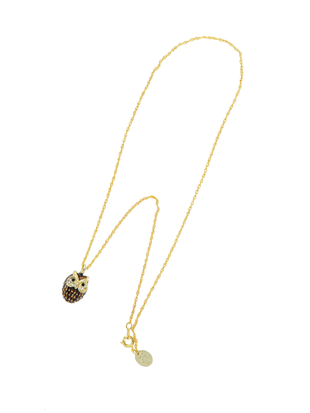Owl Charm Pendant Necklace-3
