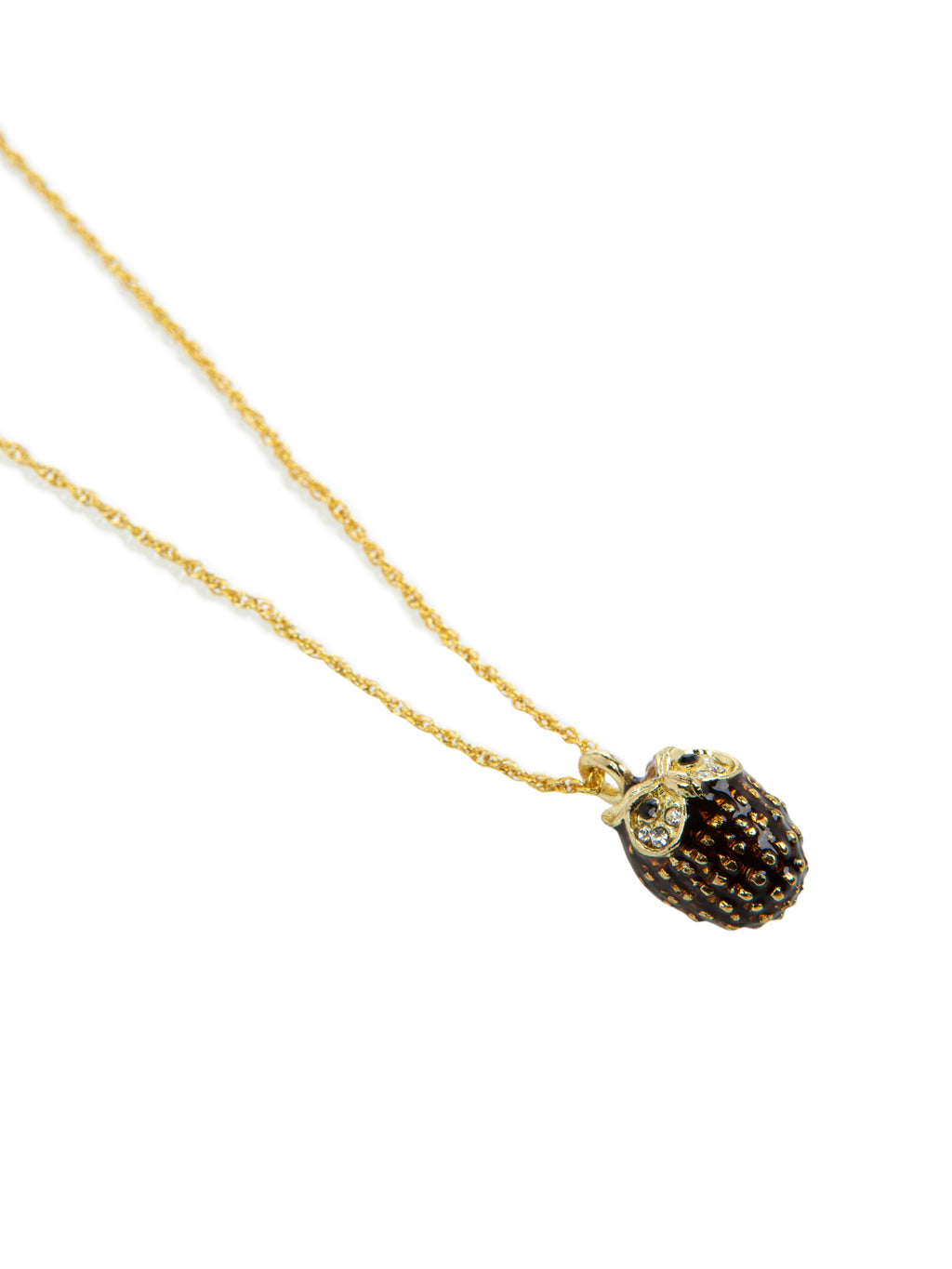 Owl Charm Pendant Necklace-4
