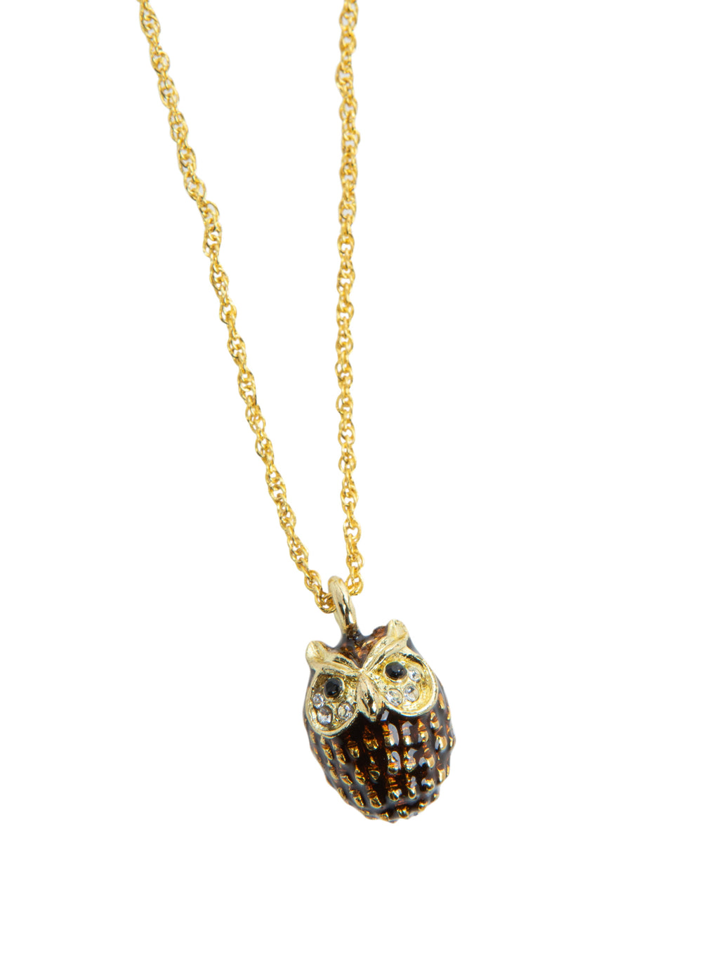 Owl Charm Pendant Necklace-2
