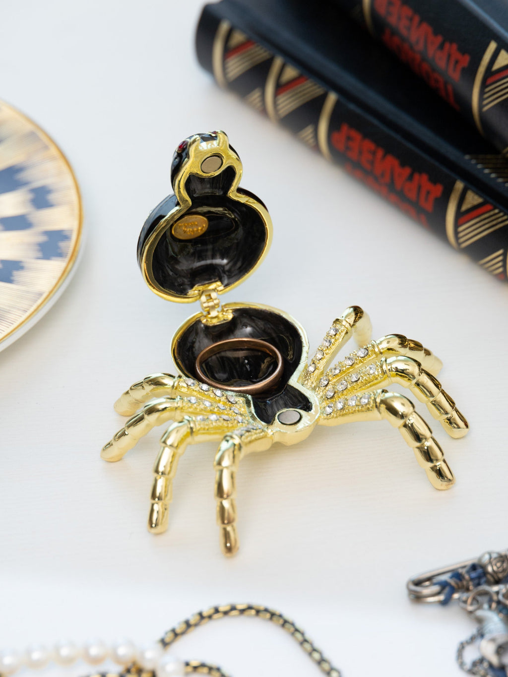 Gold & Black Tarantula Spider-1