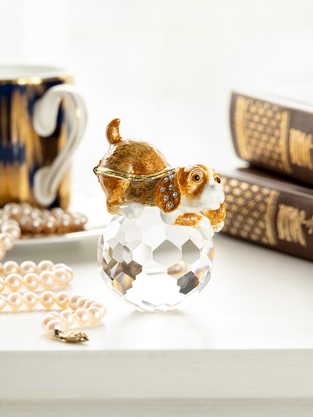 Brown Puppy on Crystal-1