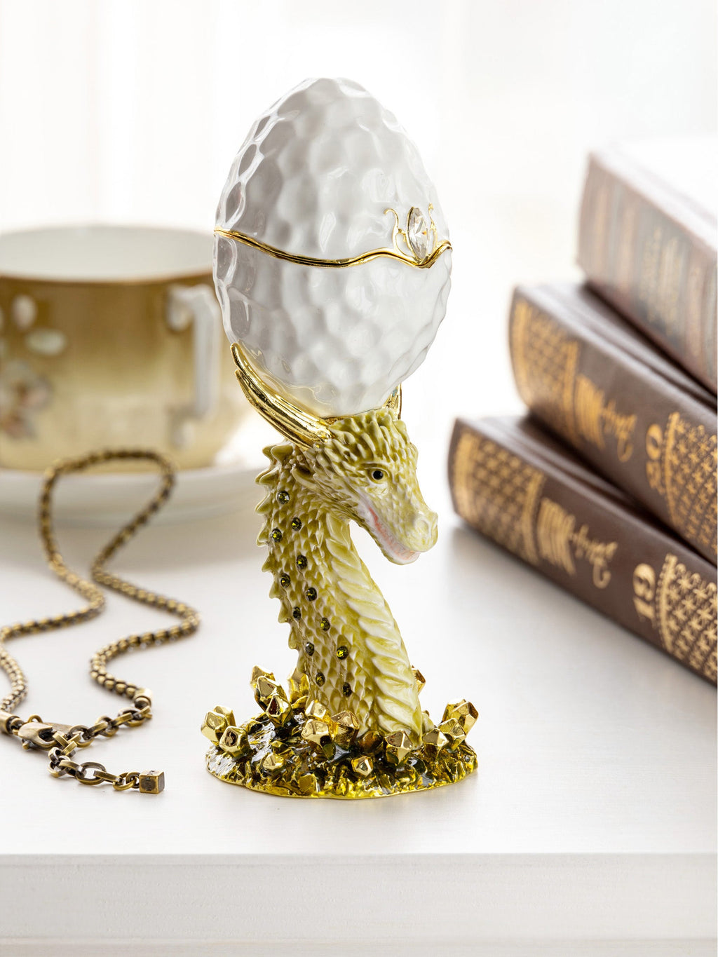 Golden Dragon head white egg-4