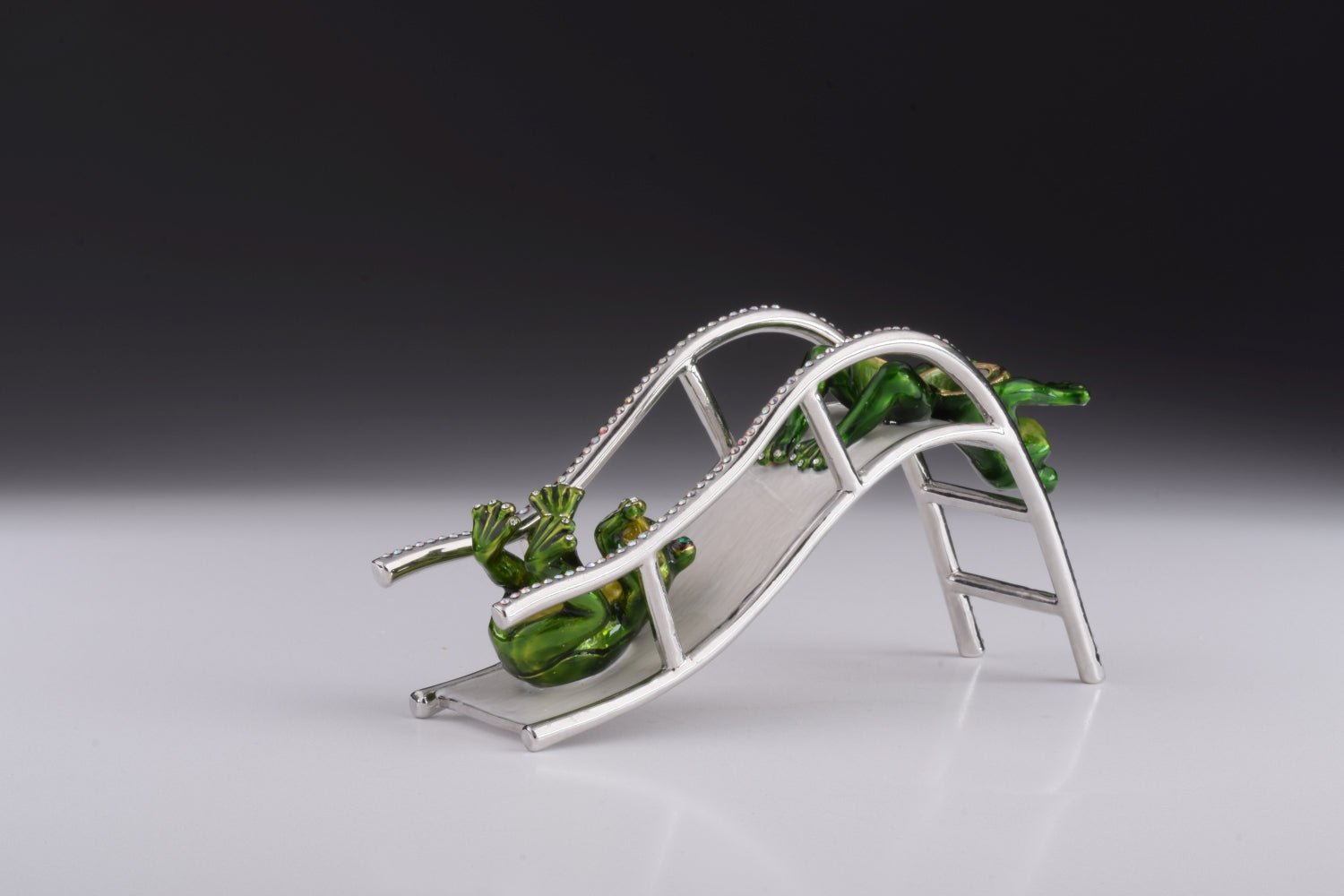 Two Frogs Riding Slide-2