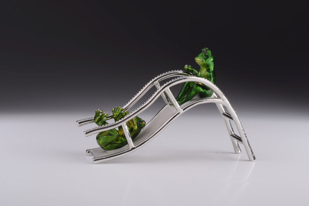 Two Frogs Riding Slide-3