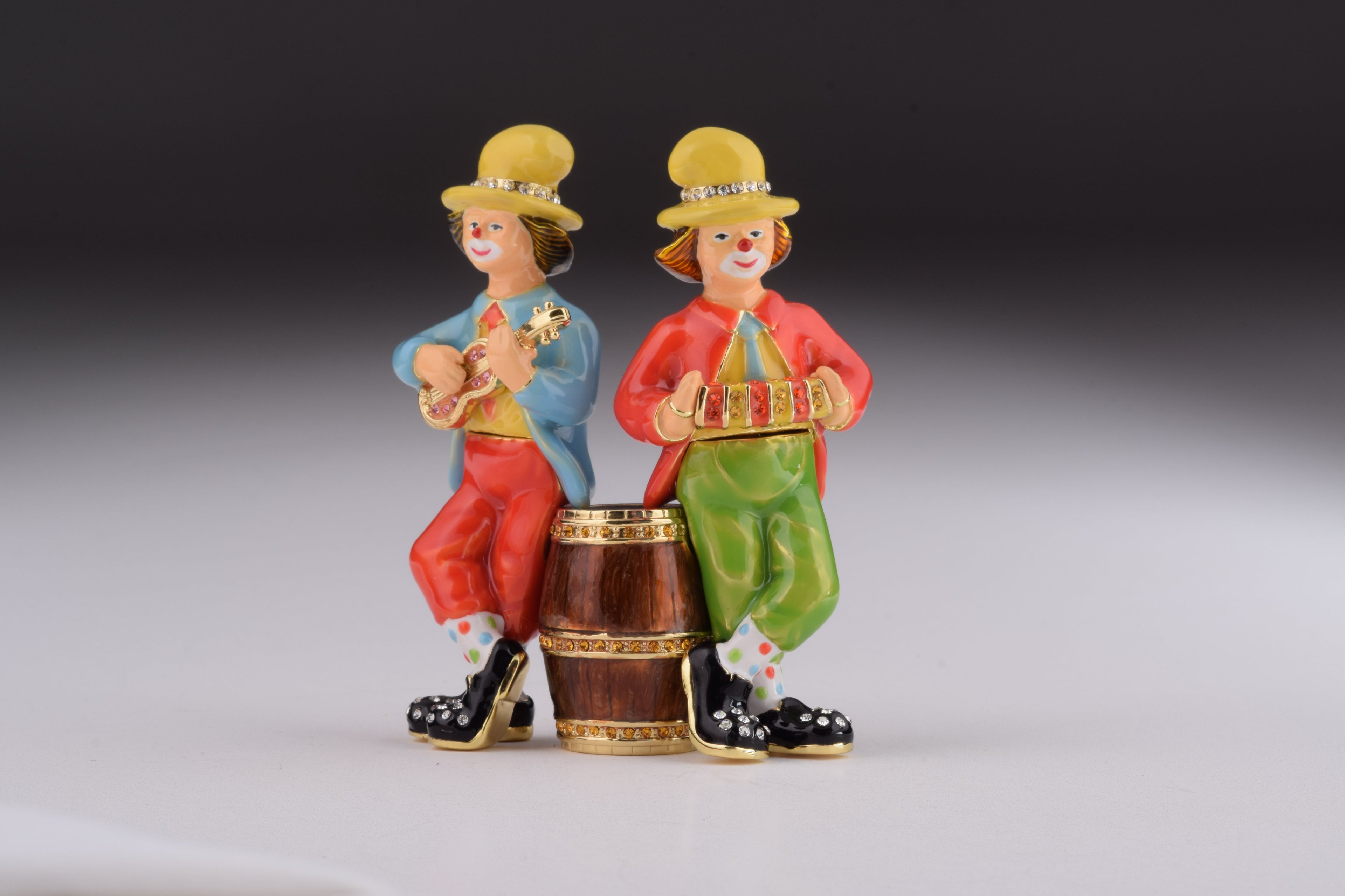 Two Circus Clowns Playing Music-4
