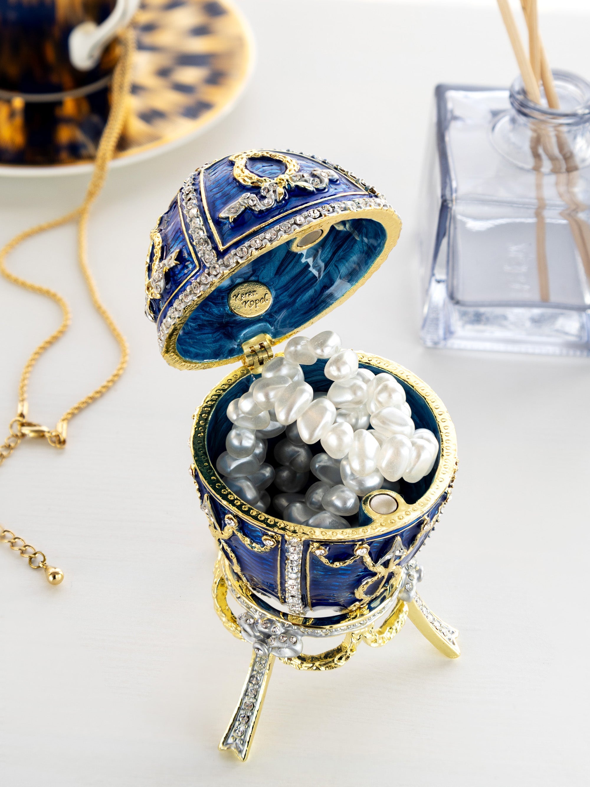 Blue Faberge Egg-3