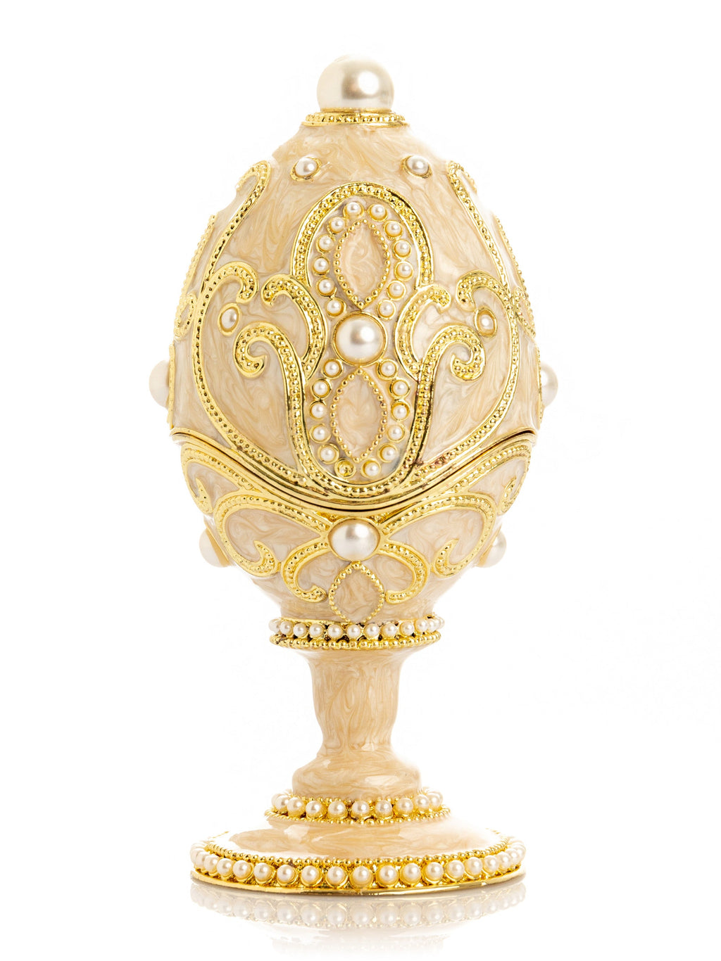 Gold Easter Egg with Pearls Necklace-1