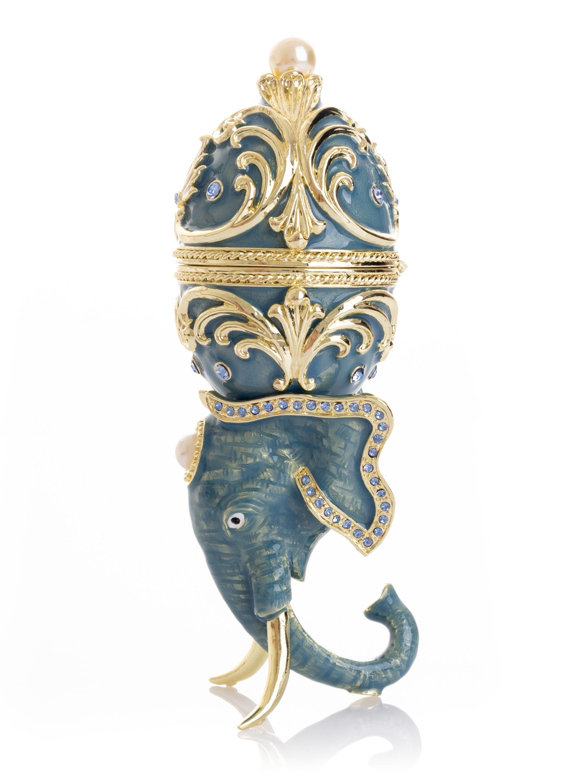 Unique Easter Egg Elephant Pedestal-0