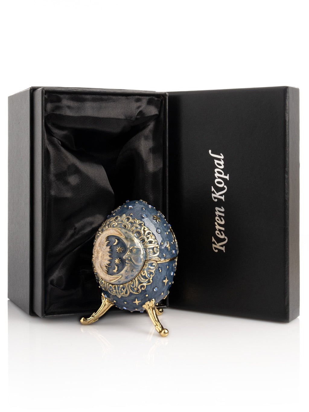 Celestial Sun and Moon Egg Trinket Box-2
