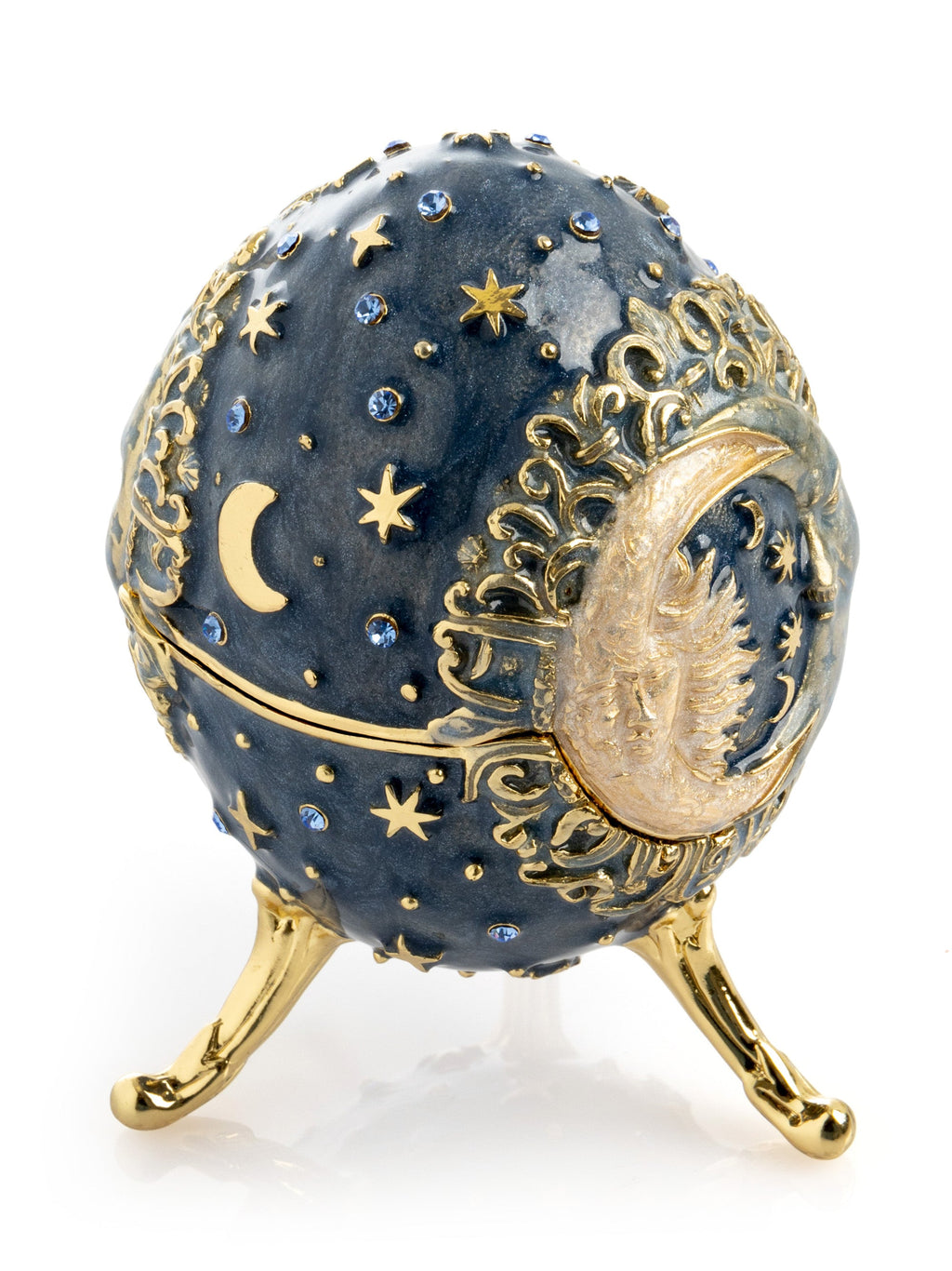 Celestial Sun and Moon Egg Trinket Box-3
