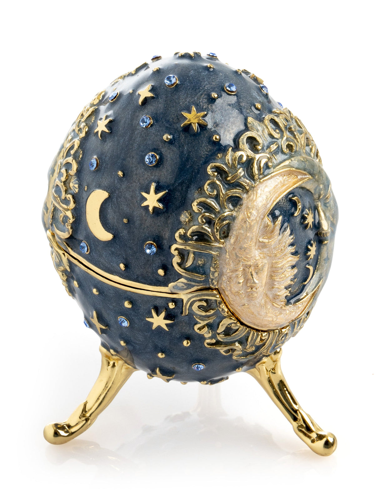 Celestial Sun and Moon Egg Trinket Box-3