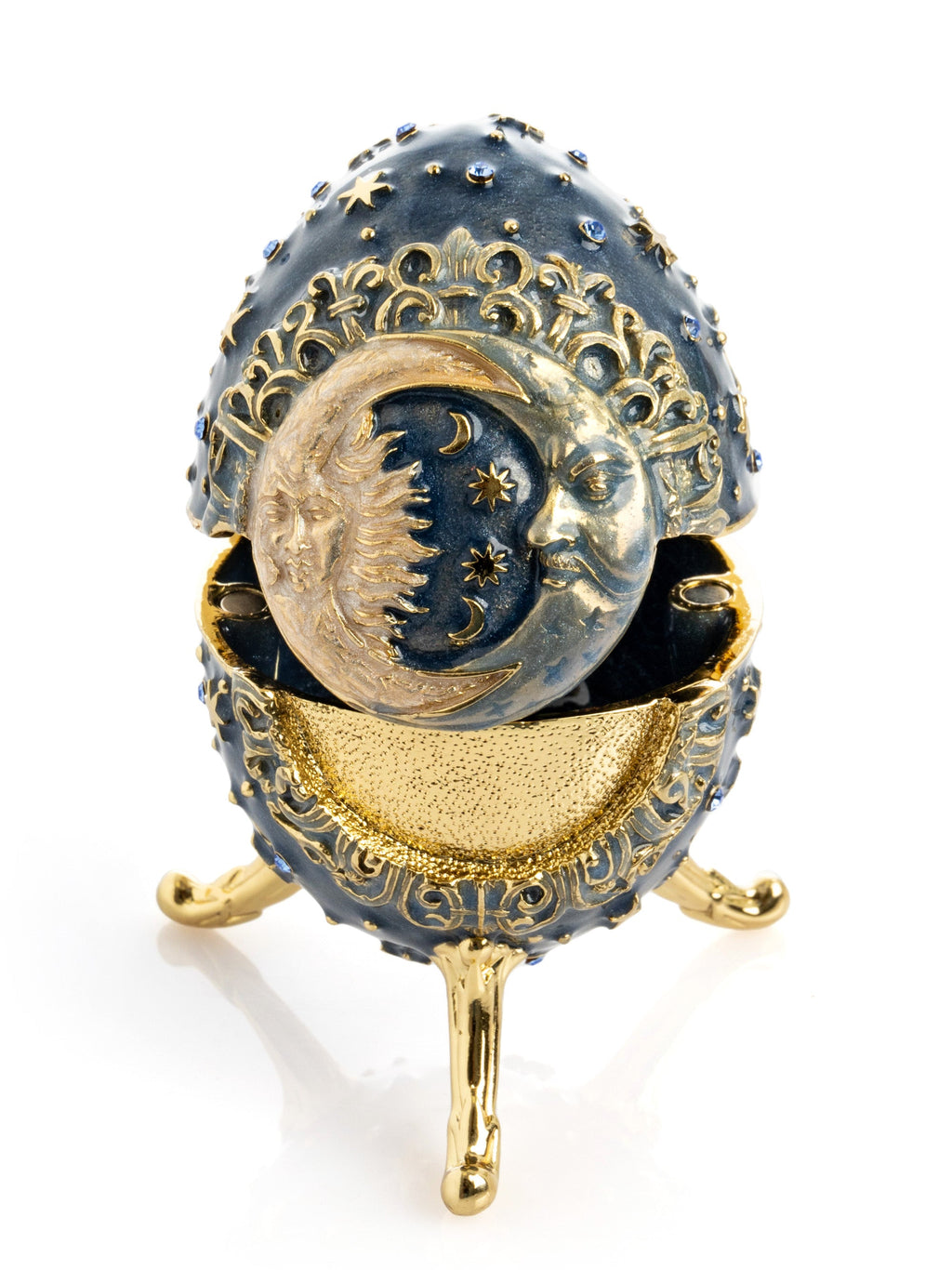 Celestial Sun and Moon Egg Trinket Box-4