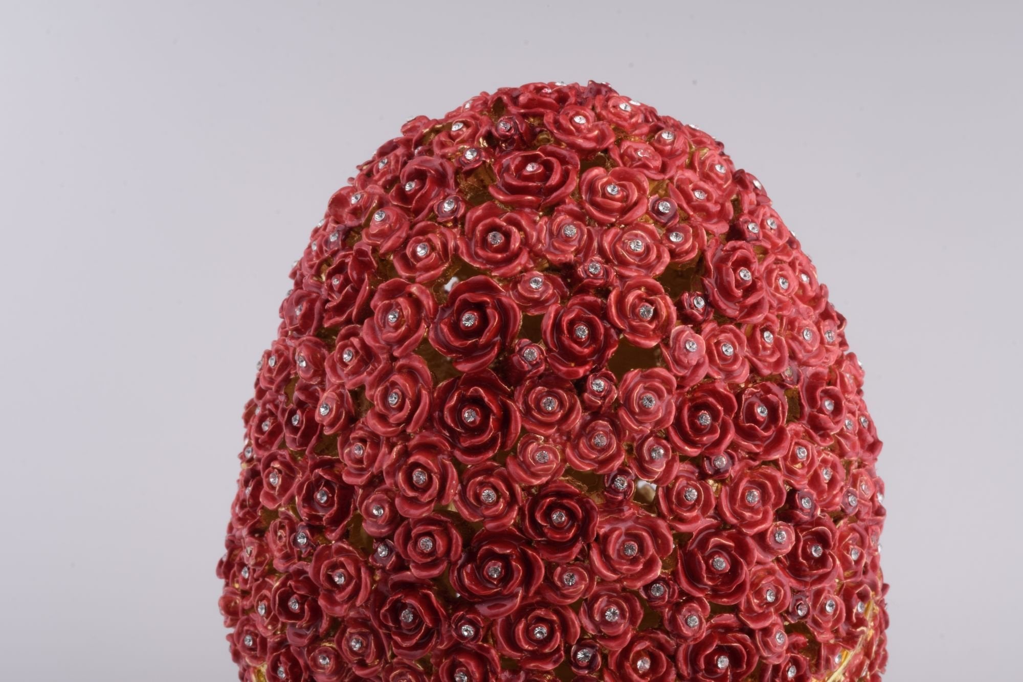 Red Flowers Faberge Egg-2