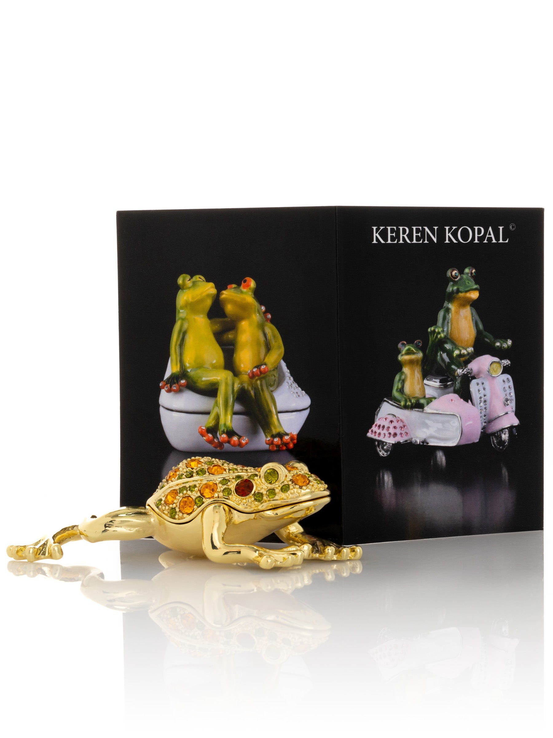 Golden Frog Trinket Box-3
