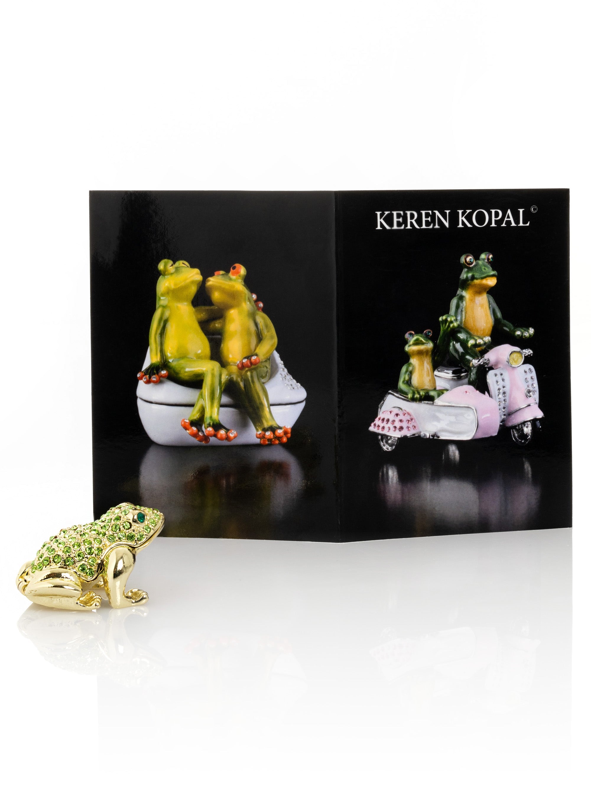 Green and Gold Sitting Toad-2