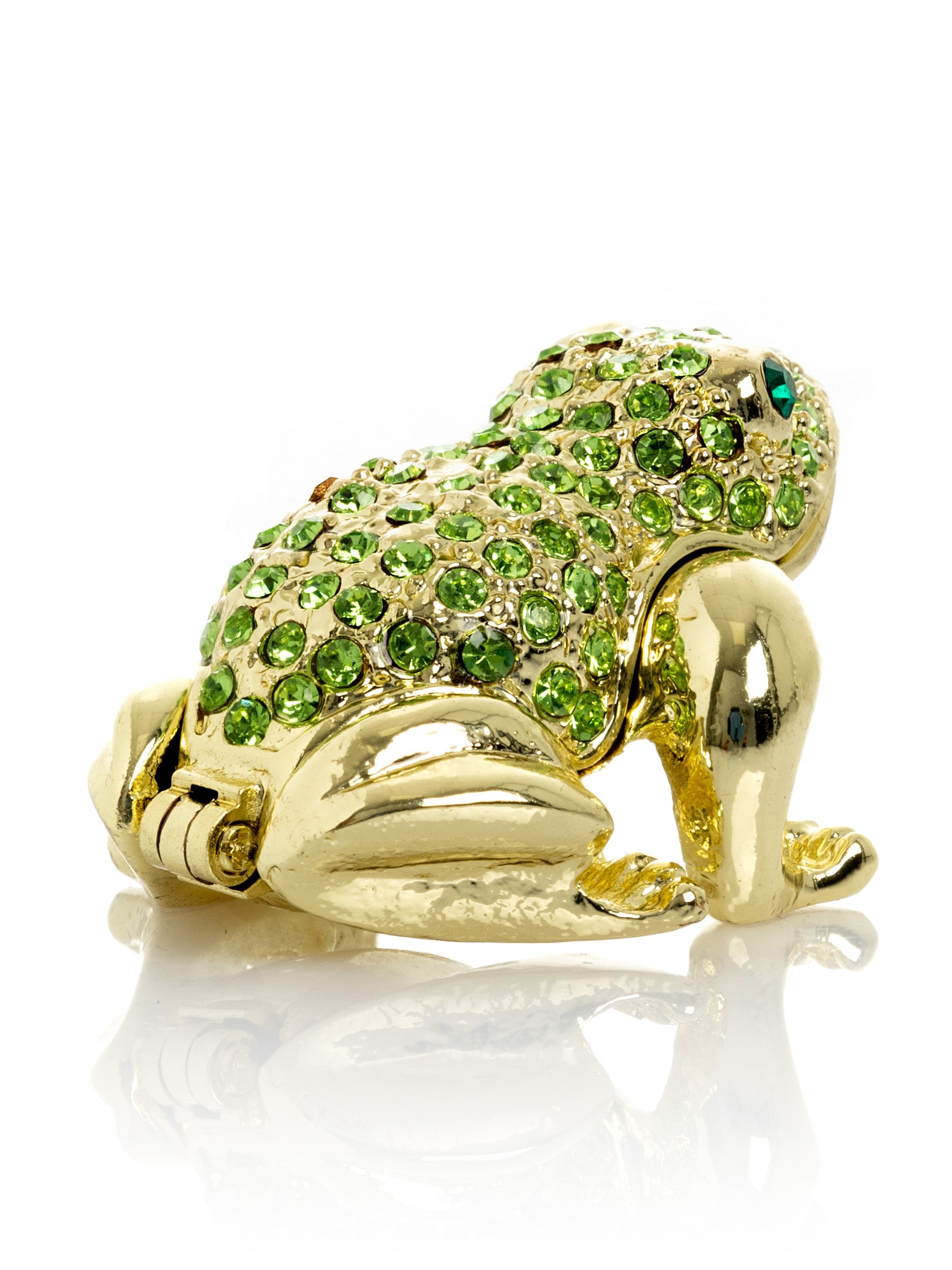 Green and Gold Sitting Toad-4