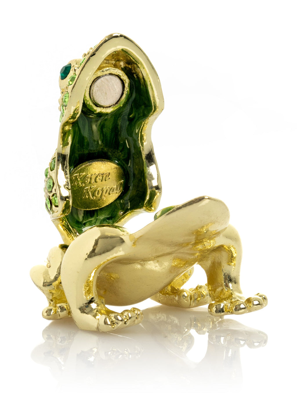 Green and Gold Sitting Toad-1