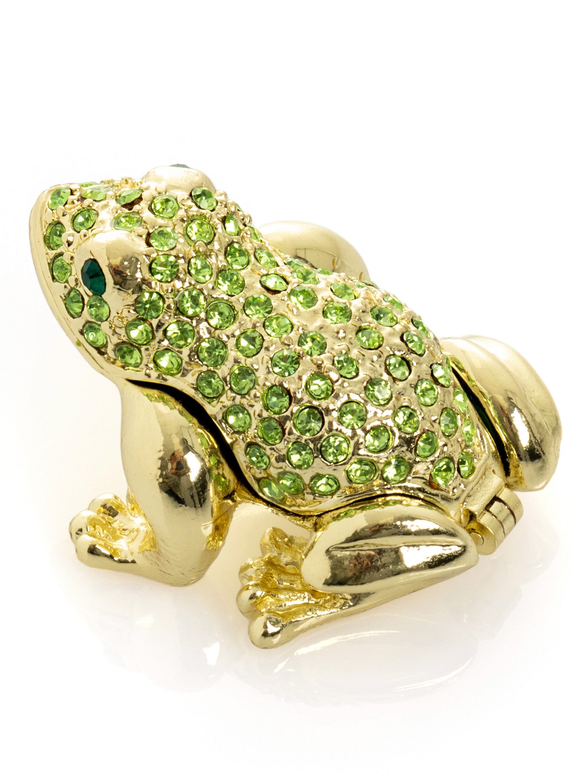 Green and Gold Sitting Toad-3