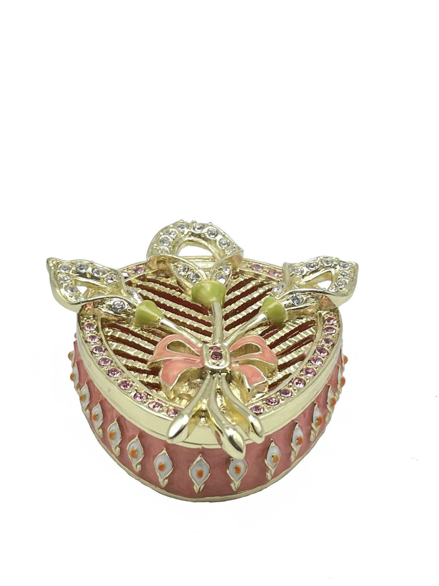 Pink Beautiful Decorated Trinket Box-2