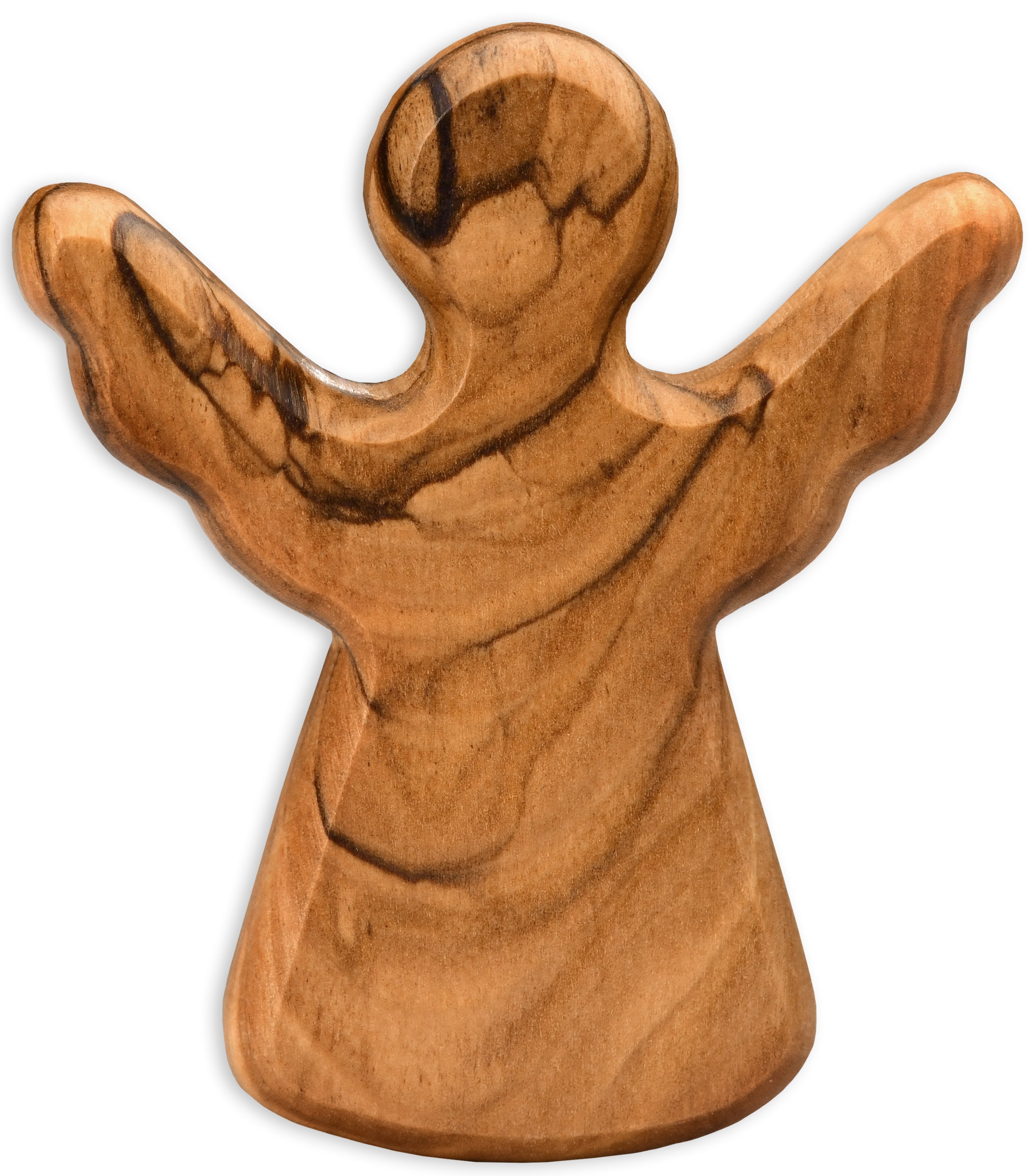 Second choice: Guardian angel as a tactile object made of olive wood – with minor flaws-0