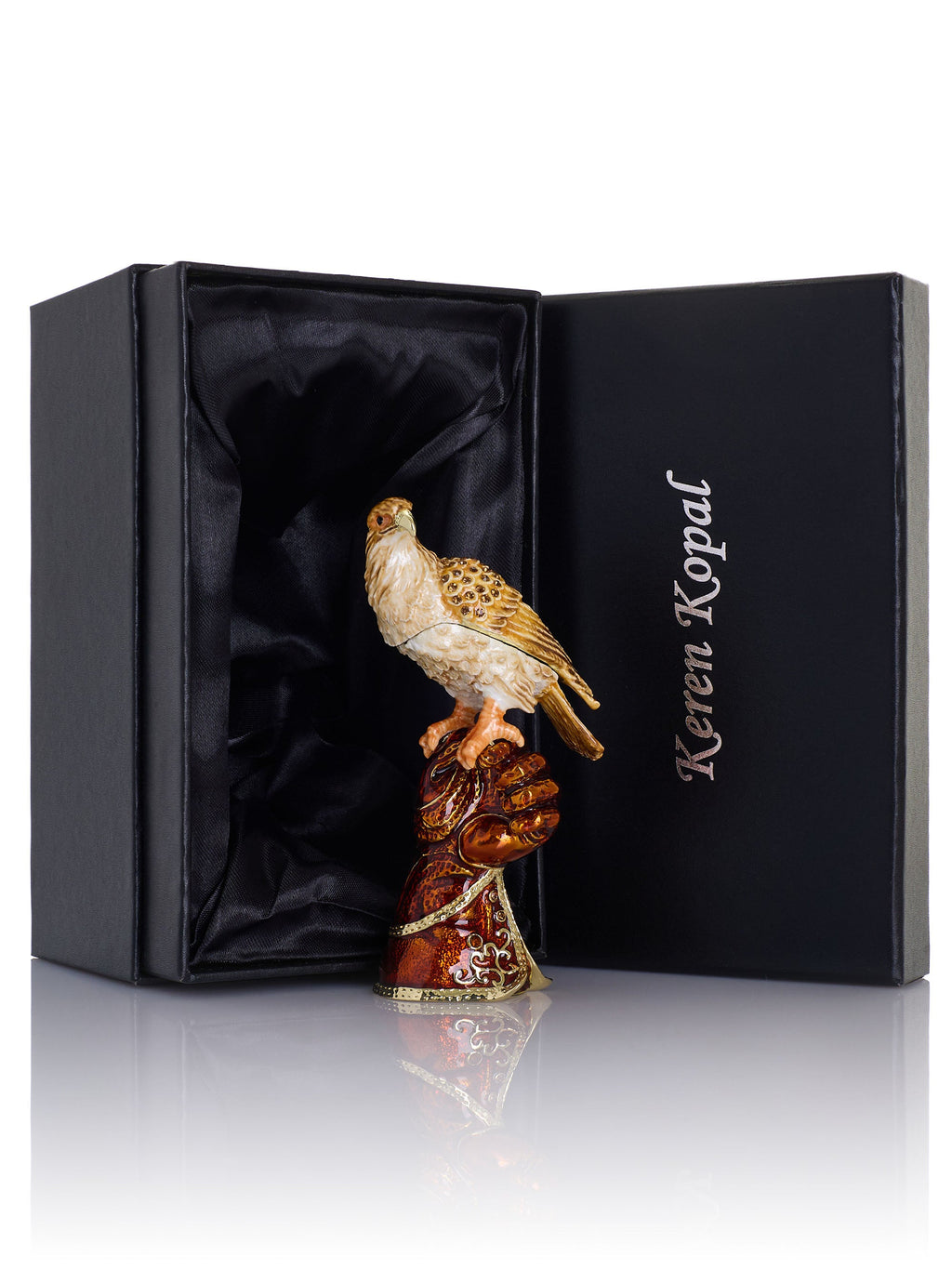 Majestic Eagle on Tree Trunk Trinket Box-3