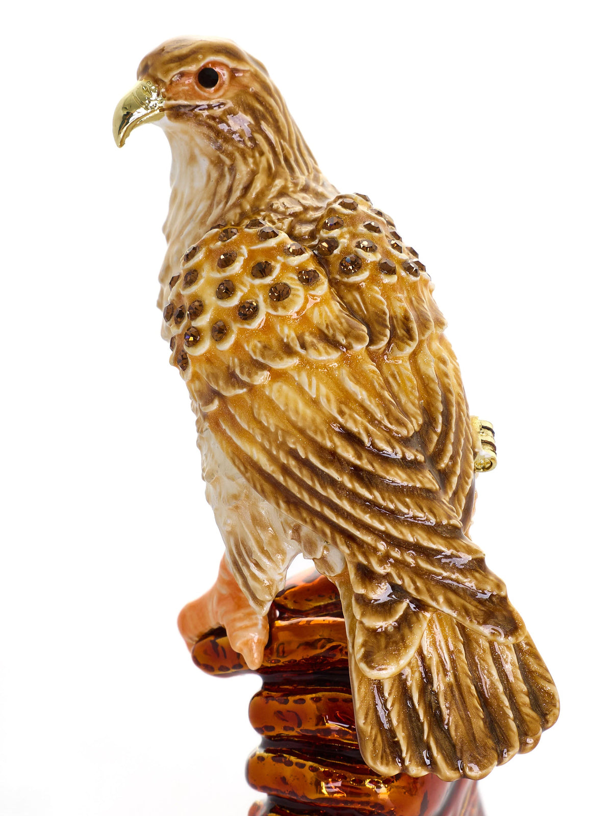 Majestic Eagle on Tree Trunk Trinket Box-2