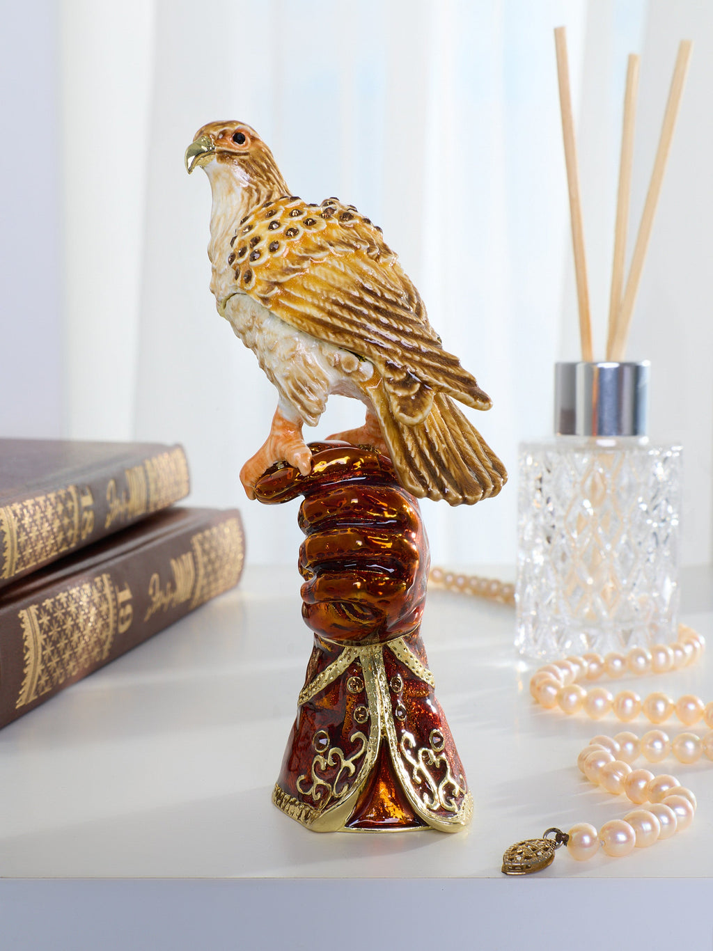 Majestic Eagle on Tree Trunk Trinket Box-4