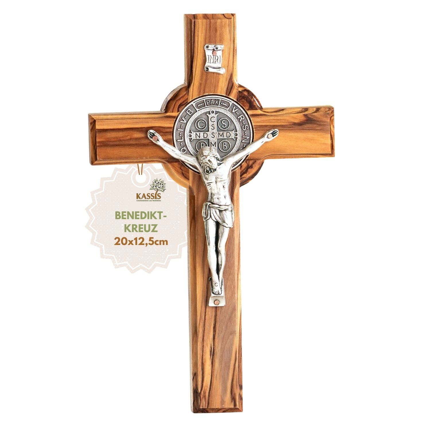 St. Benedikt Kreuz aus Olivenholz-7