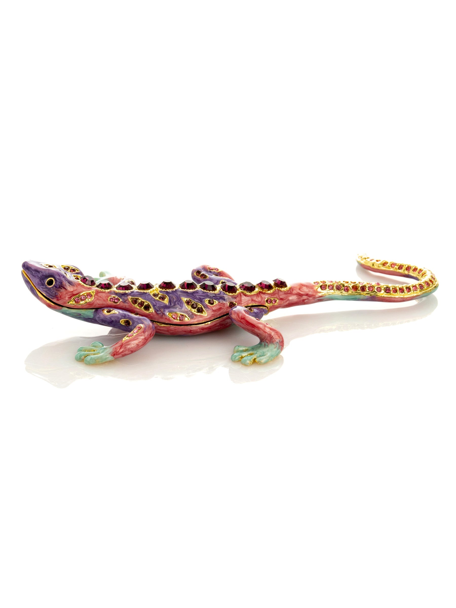 Purple Lizard Jewelry Trinket Box-3