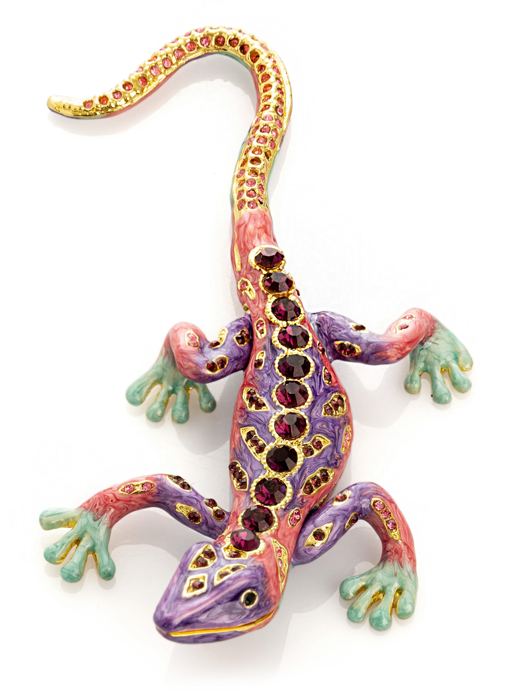 Purple Lizard Jewelry Trinket Box-0