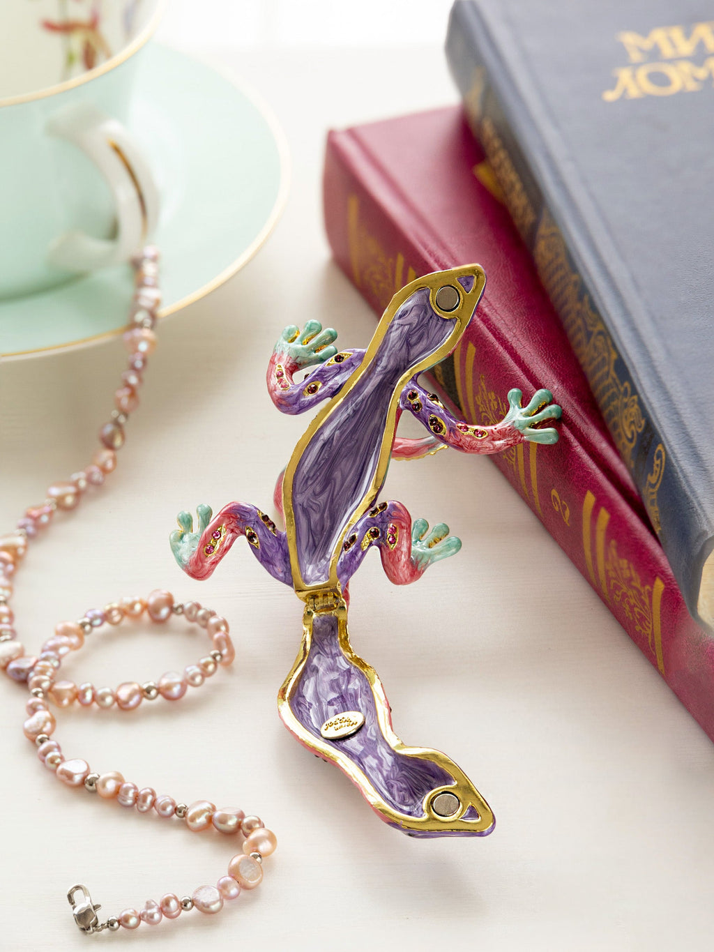 Purple Lizard Jewelry Trinket Box-2