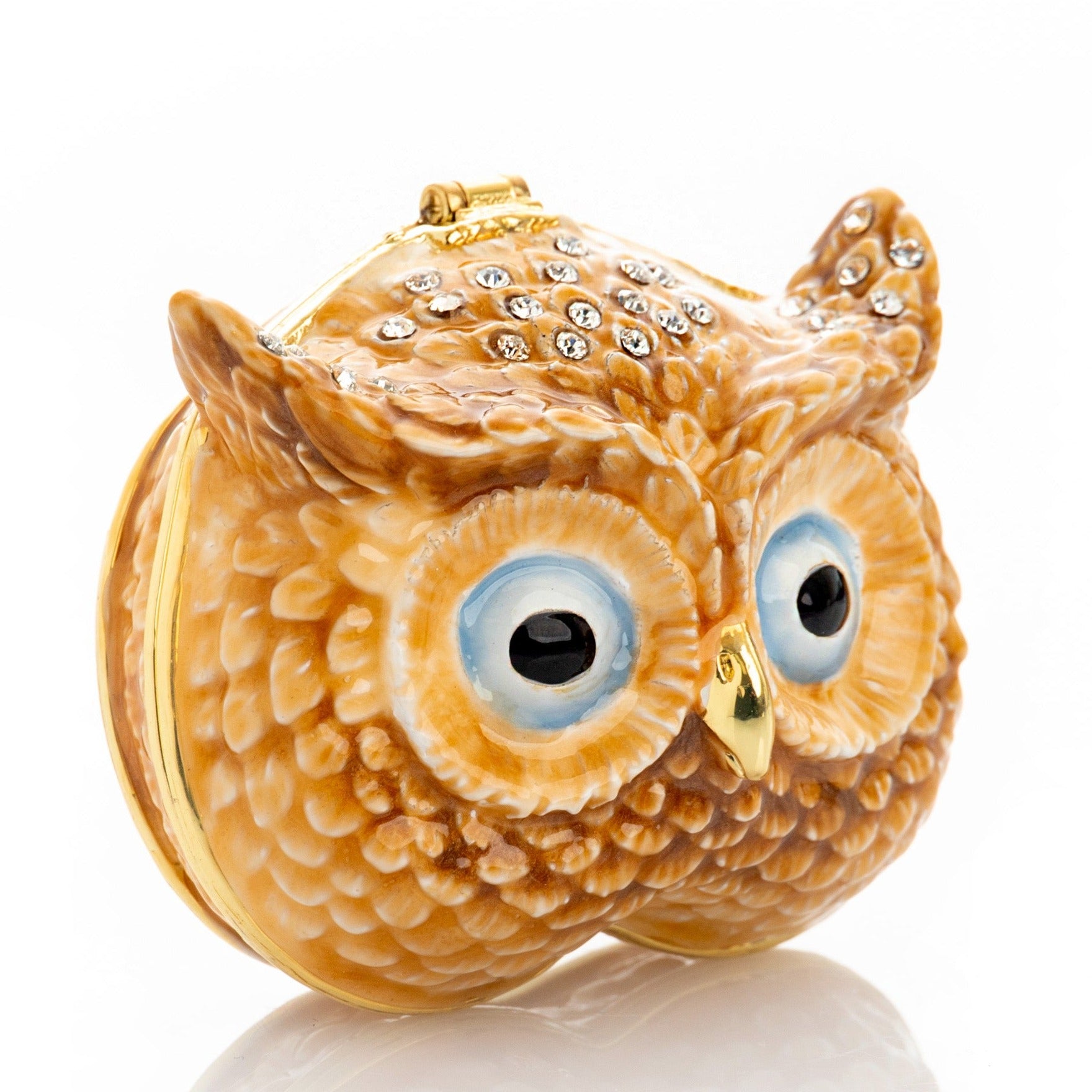 Brown Owl face trinket box-0
