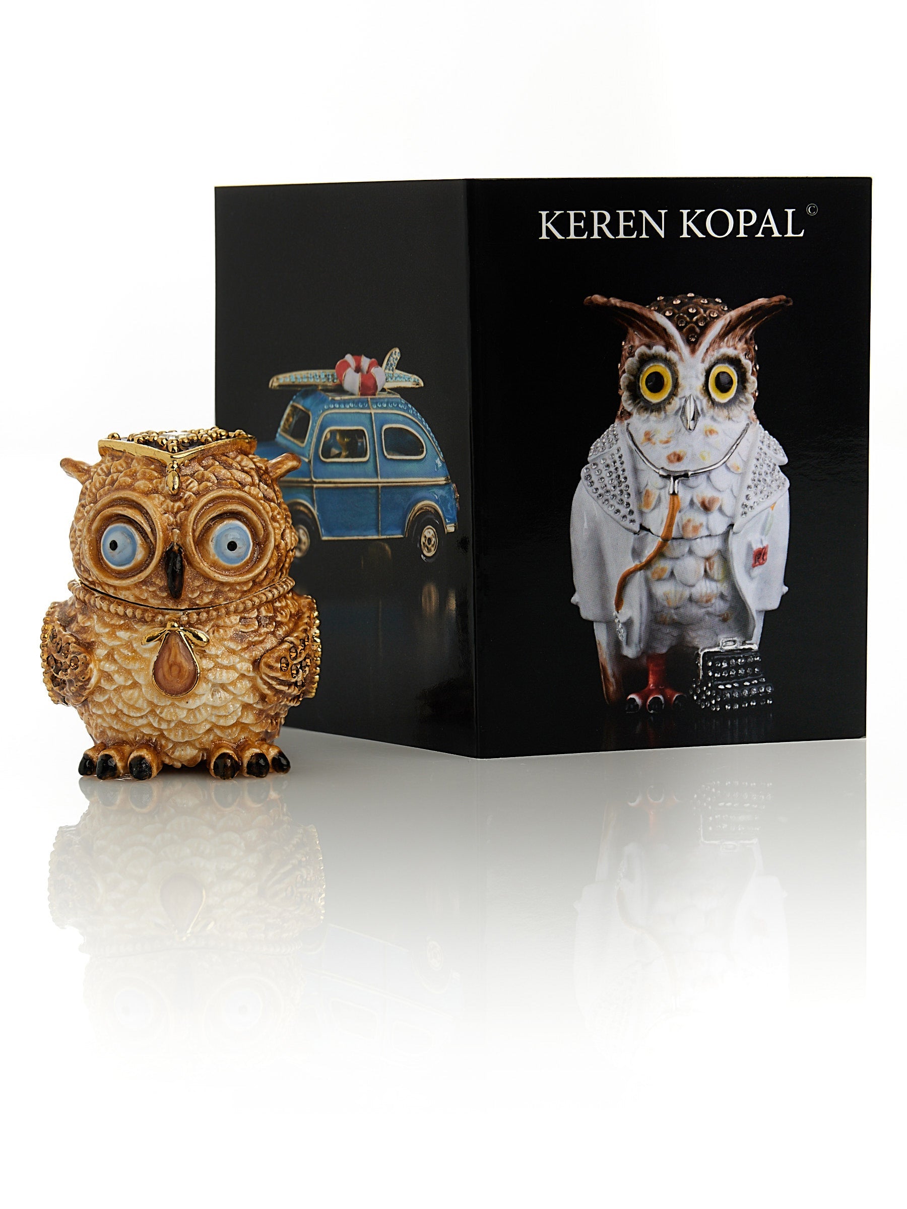 Brown Owl Trinket Box-2