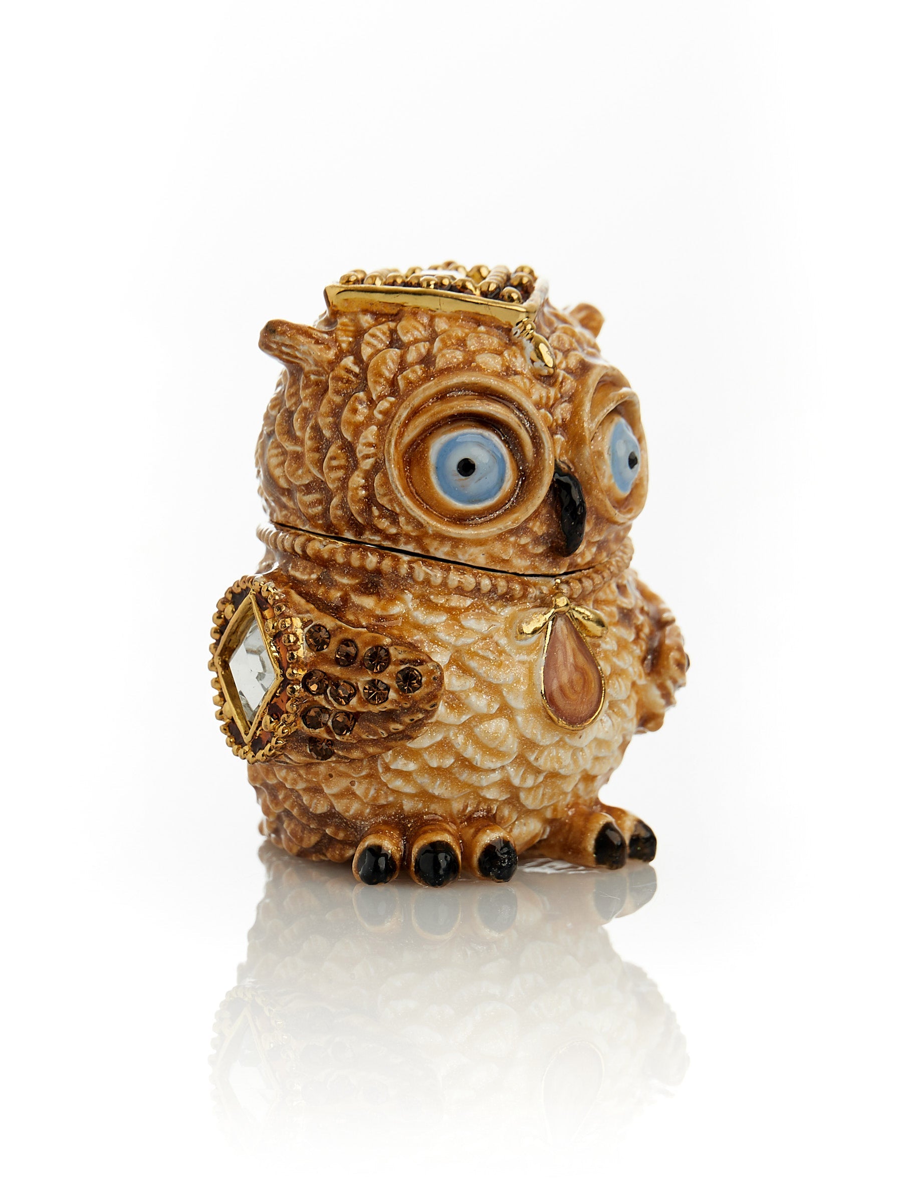 Brown Owl Trinket Box-4
