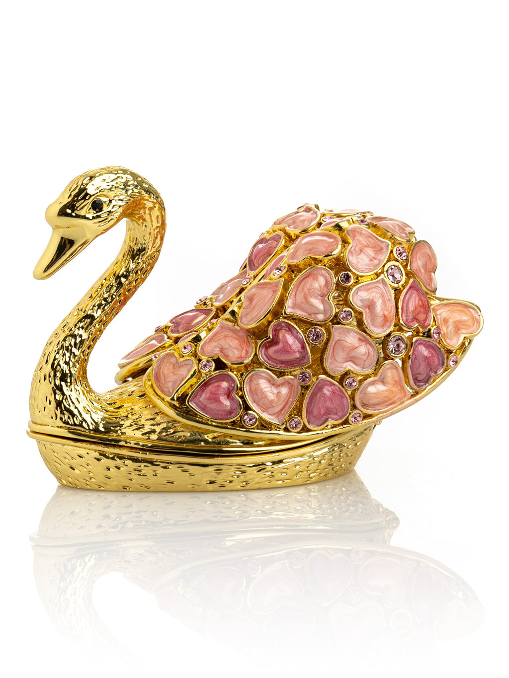 Golden Swan with Hearts-3